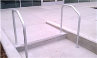Fence Gallery Photo - Aluminum Pipe Rail at Single Step 5.jpg